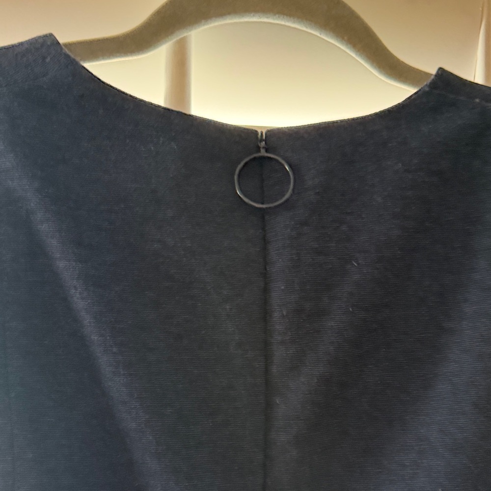 Blue Ruffle Hem Dress by AKRIS Punto - Picture 9 of 10